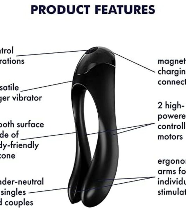 Satisfyer Candy Cane Finger Vibrator Black - Image 3