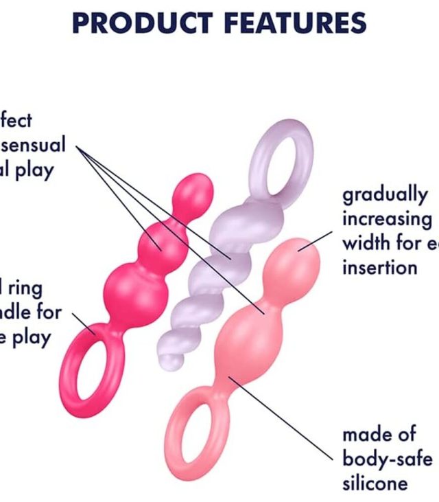 Satisfyer Booty Call Set Of 3 Multicolour Anal Plugs - Image 3