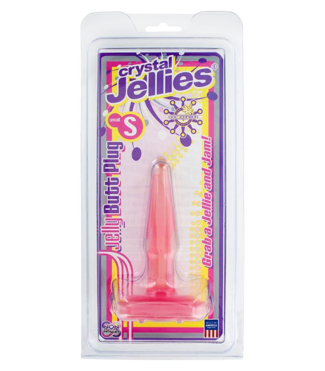 Crystal Jellies Small Butt Plug Pink - Image 2