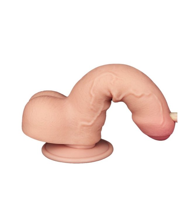 Lovetoy Sliding Easy Bend Skin Dildo 7 Inch - Image 2