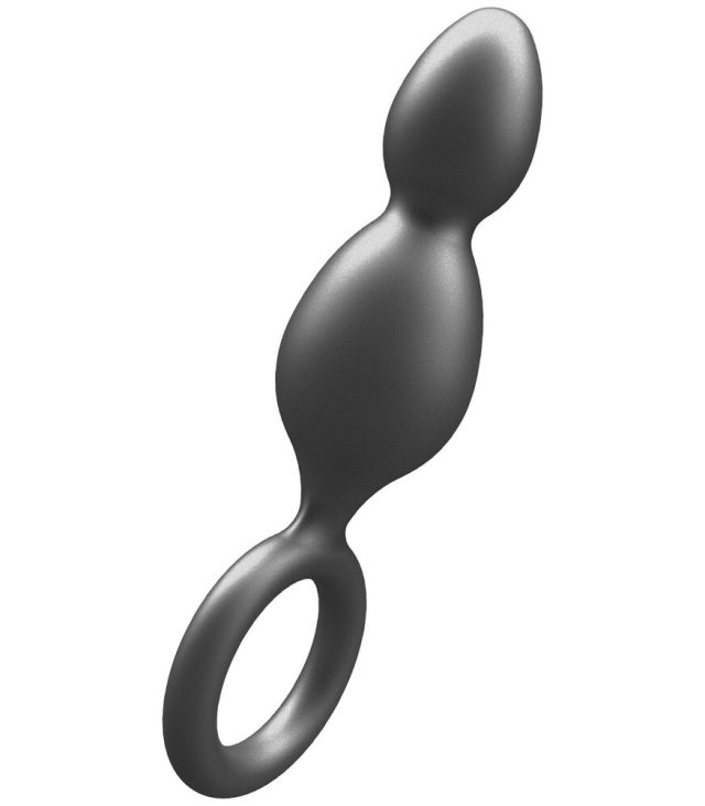 ToyJoy Buttocks The Plugger 2 Balls Metallic Silicone Plug