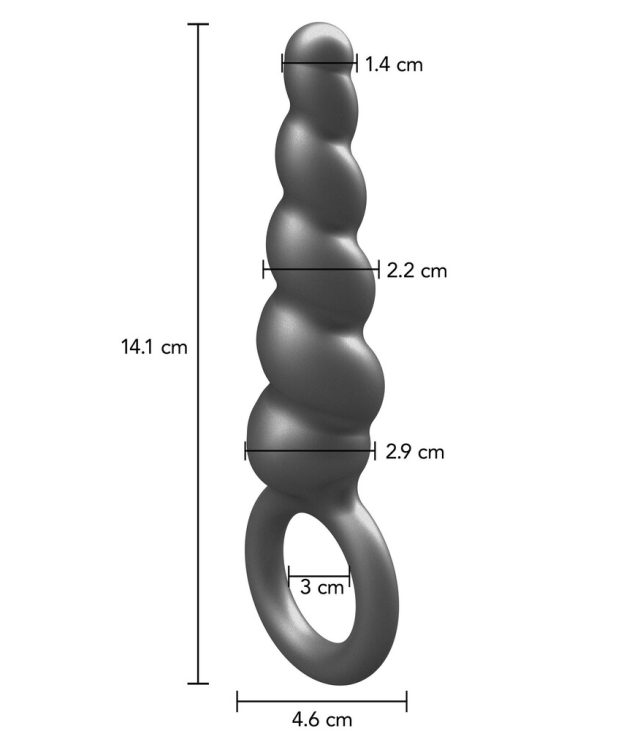 ToyJoy Buttocks The Screw Metallic Silicone Plug - Image 4