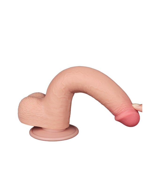 Lovetoy Sliding Easy Bend Skin Dildo 9 Inch - Image 2