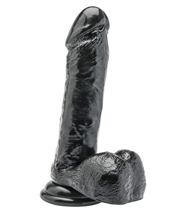 ToyJoy Get Real 7 Inch Dong With Balls Black