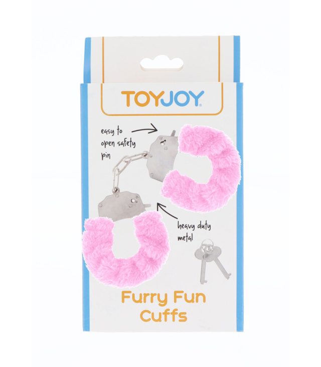ToyJoy Furry Fun Wrist Cuffs Pink - Image 2