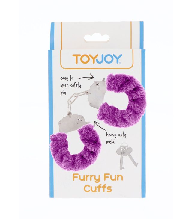 ToyJoy Furry Fun Wrist Cuffs Purple - Image 2