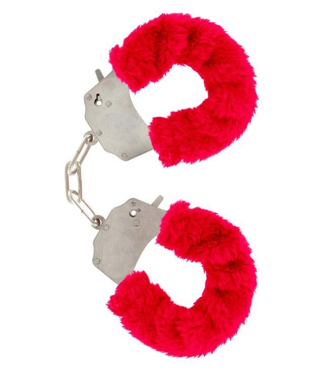 ToyJoy Furry Fun Wrist Cuffs Red