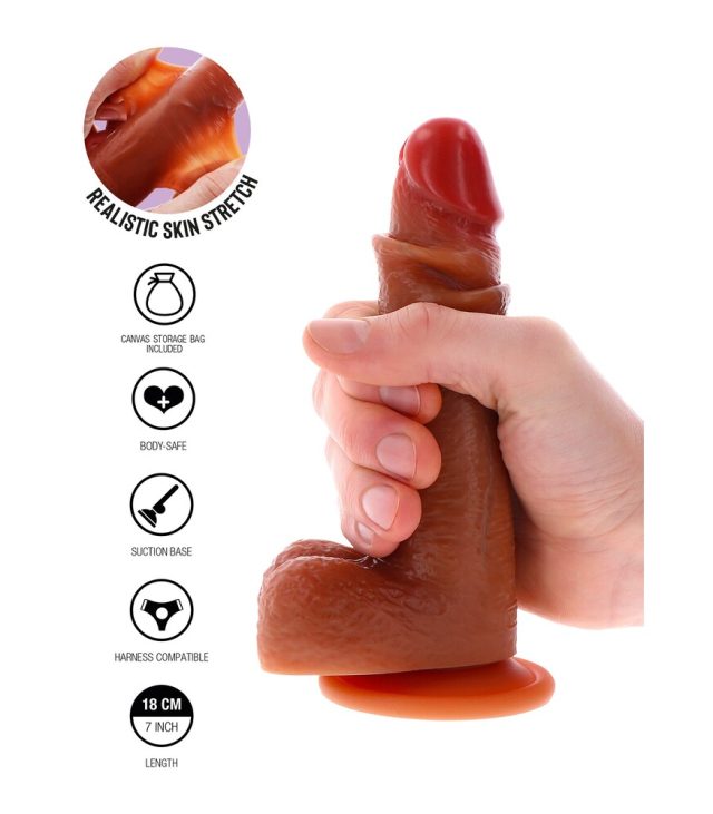 ToyJoy Get Real Silicone Sliding Foreskin Dildo - Image 3