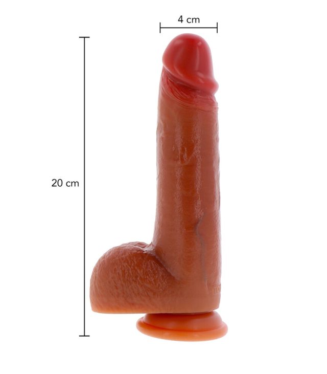 ToyJoy Get Real Silicone Foreskin Dildo 8 Inch - Image 4