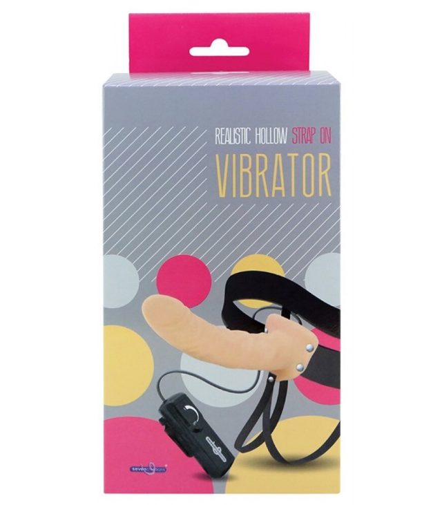 Realistic Hollow Strap On With Vibrator - Image 2