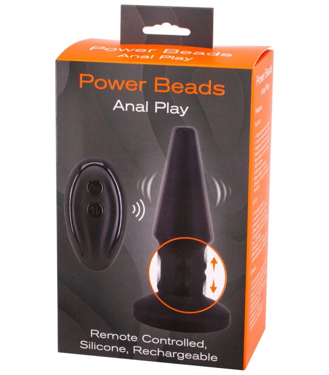 Power Beads Anal Play Rimming And Vibrating Butt Plug - Image 2