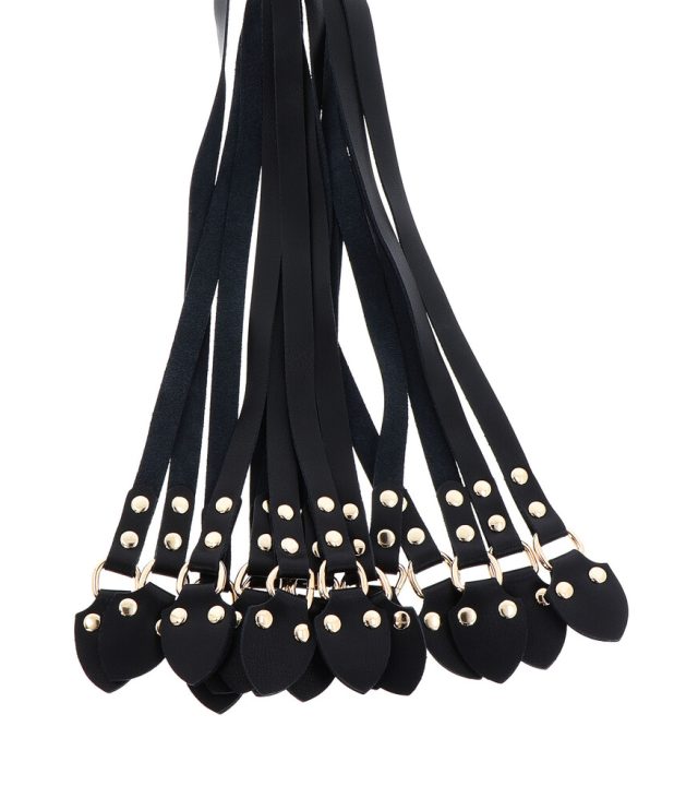 Hidden Desire Masters Leather CatoNine Whip - Image 4