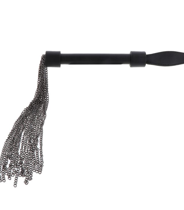 Hidden Desire Masters Real Leather Chain Whip