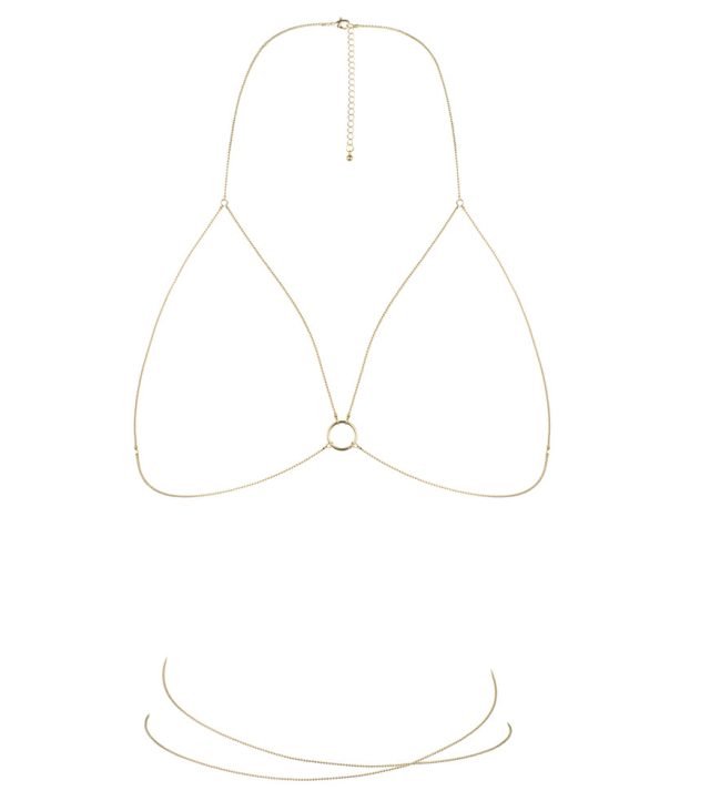 Bijoux Indiscrets Magnifique Bra Chain Gold