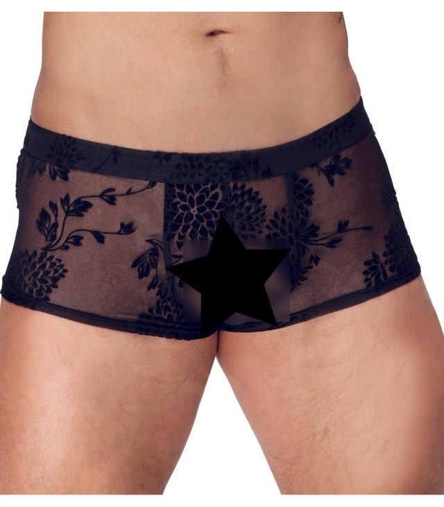 Noir Sheer Floral Lace Pants