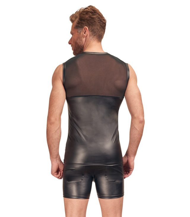 NEK Matte Look Shirt With Chest Harness Black - Image 2