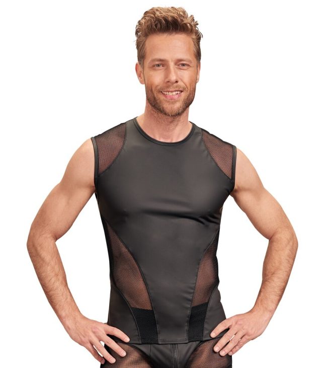 NEK Matte Look Sleeveless Shirt Black