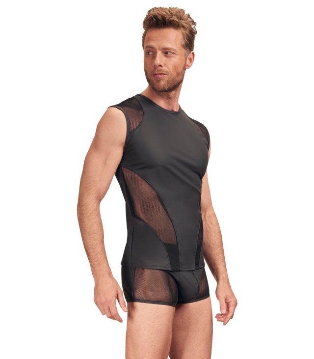 NEK Matte Look Sleeveless Shirt Black - Image 2