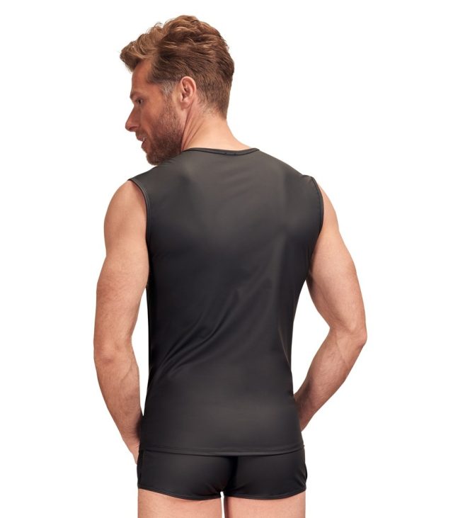 NEK Matte Look Sleeveless Shirt Black - Image 3