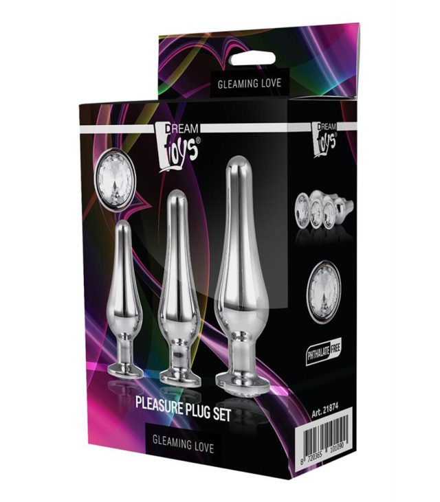 Gleaming Butt Plug Set Silver - Image 4
