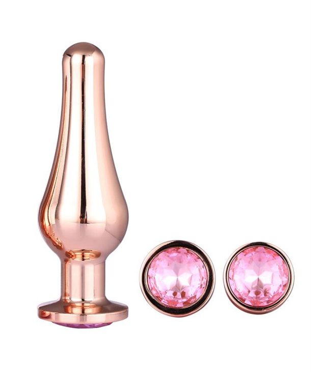 Gleaming Butt Plug Set Rose Gold - Image 2