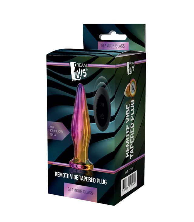 Glamour Glass Remote Control Tapered Butt Plug - Image 4