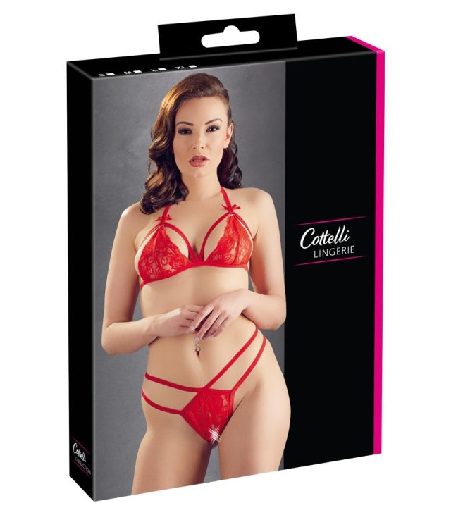 Cottelli Lace Set Red - Image 4