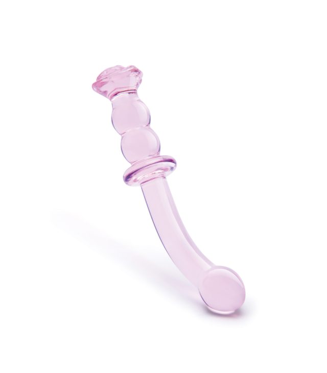 Glaze Glass Rosebud GSpot Dildo - Image 2