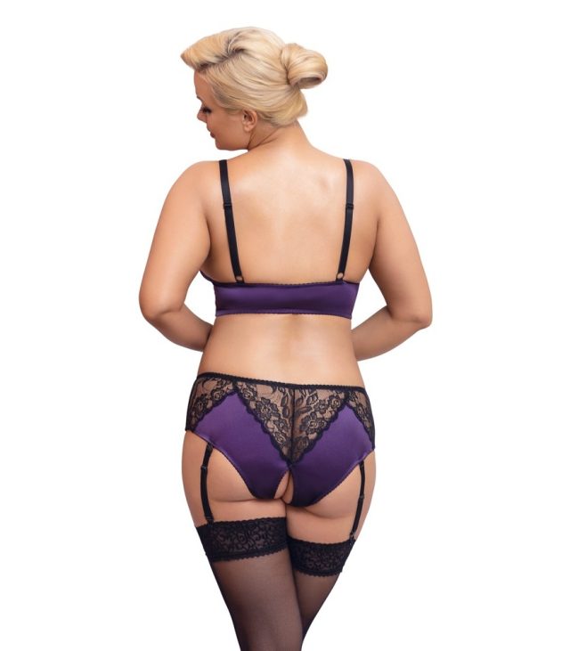 Cottelli Curves Bralette Suspender Set - Image 3