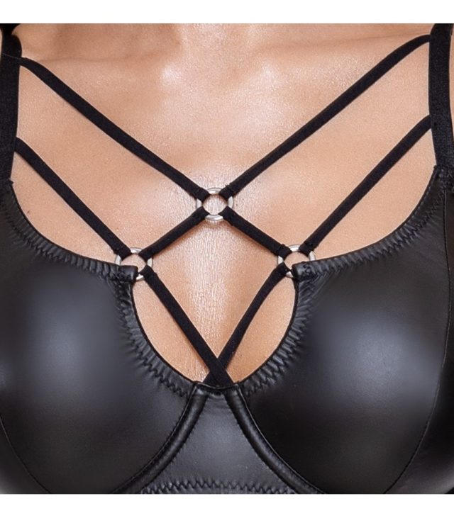 Cottelli Matte Black Bra Set - Image 4