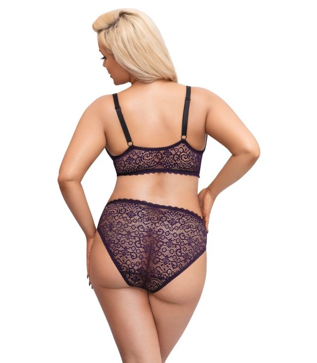Cottelli Curves Delicate Lace Bralette And Briefs - Image 2