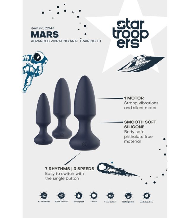 Startroopers Mars Advanced Vibrating Anal Vibe Kit - Image 3