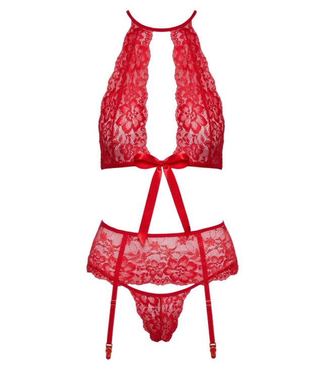 Kissable Halterneck Set Red - Image 4
