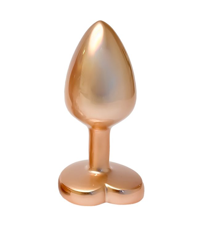 Gleaming Love Pearl Gold Butt Plug Small
