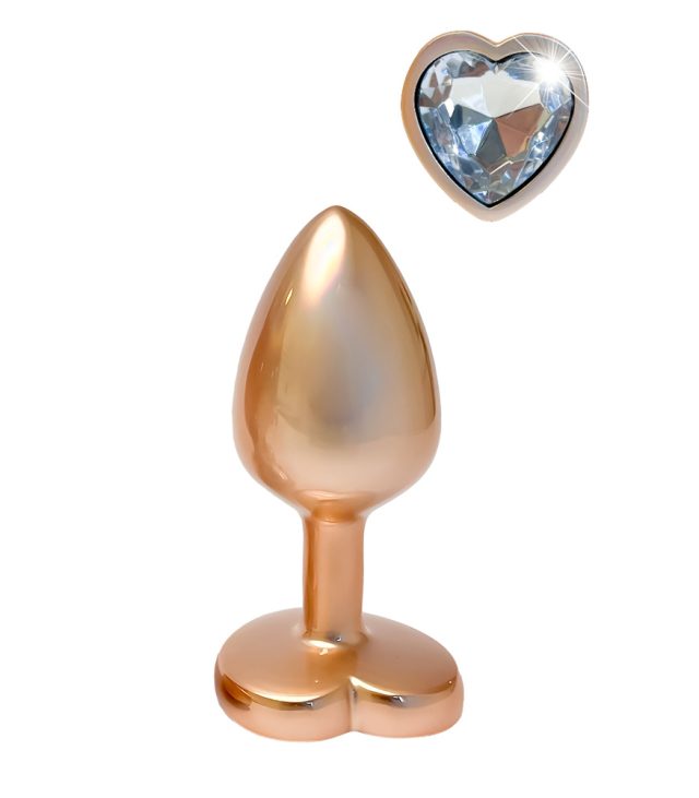 Gleaming Love Pearl Gold Butt Plug Small - Image 2