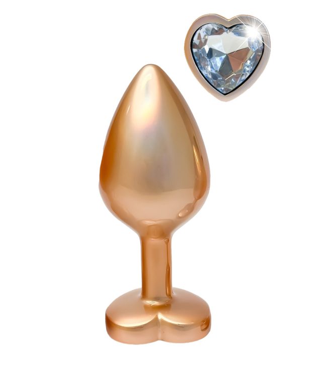 Gleaming Love Pearl Gold Butt Plug Medium - Image 2