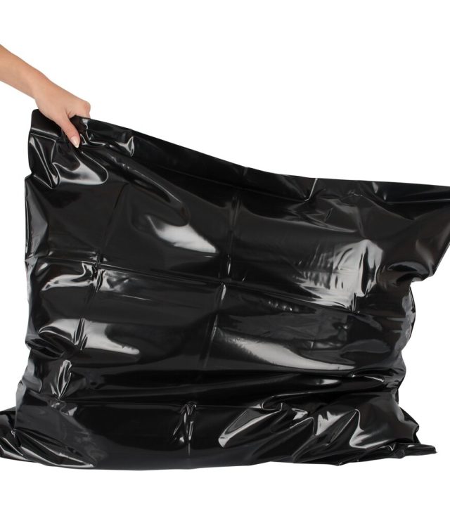PVC Pillow Pillowcase Black
