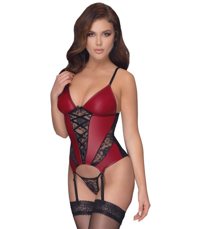 Cottelli Basque and Thong With Lace