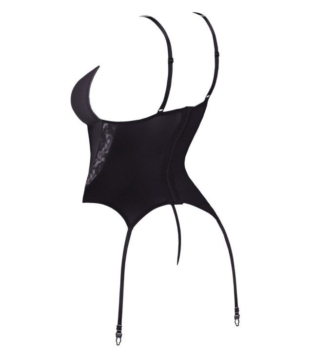 Cottelli Basque and Thong With Lace - Image 2