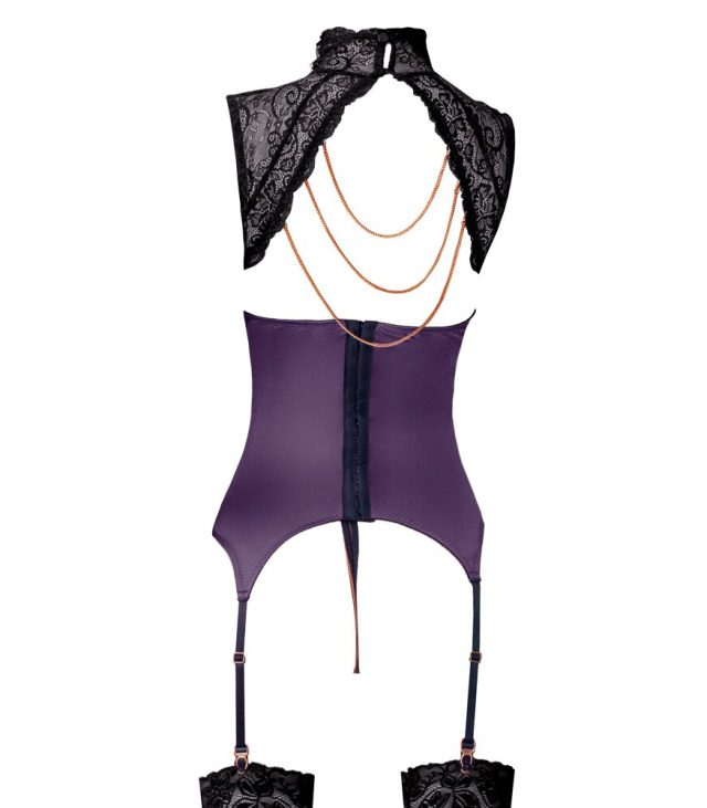 Abierta Fina Basque and Crotchless Set Chains - Image 2