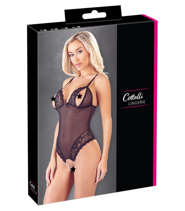 Cottelli Crotchless Peek a Boo Body - Image 4