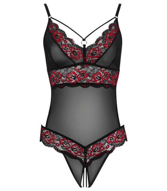Cottelli Crotchless Body With Lace - Image 3
