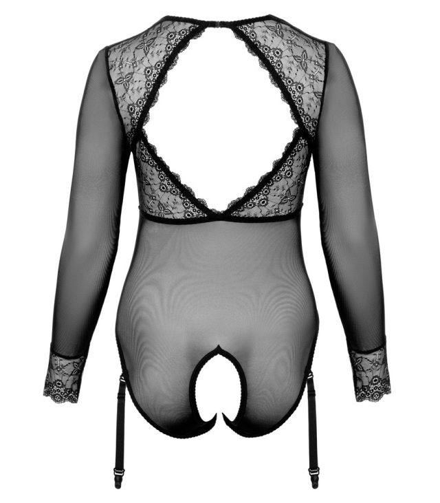 Cottelli Curves Long Sleeved Crotchless Body - Image 4