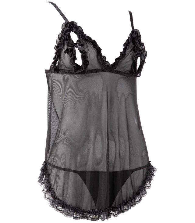 Cottelli Open Babydoll And String Back - Image 3