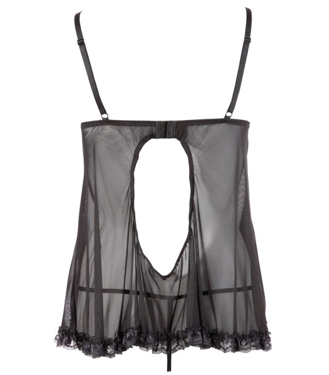 Cottelli Open Babydoll And String Back - Image 4