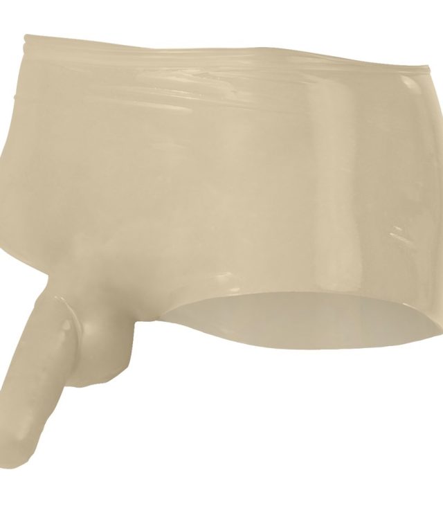 LateX Boxers With Penis Sleeve Clear - Image 2