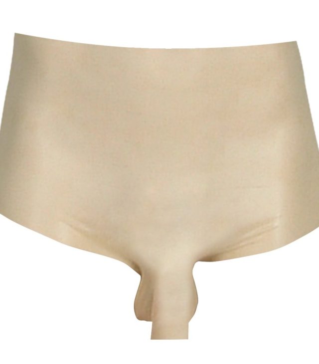 LateX Boxers With Penis Sleeve Clear - Image 3