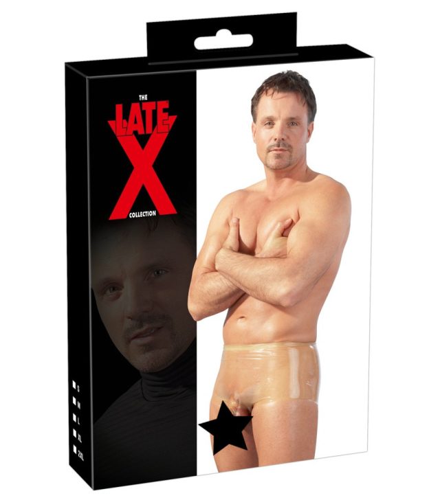 LateX Boxers With Penis Sleeve Clear - Image 4