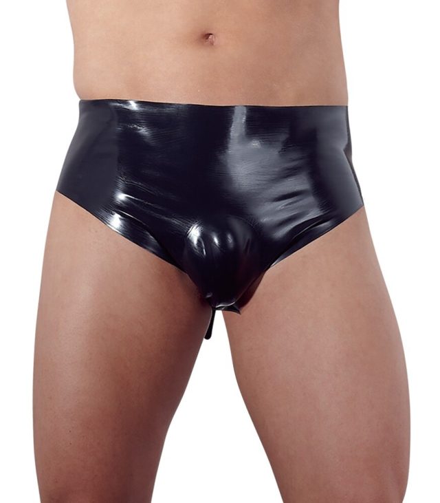 LateX Briefs with Anal Plug