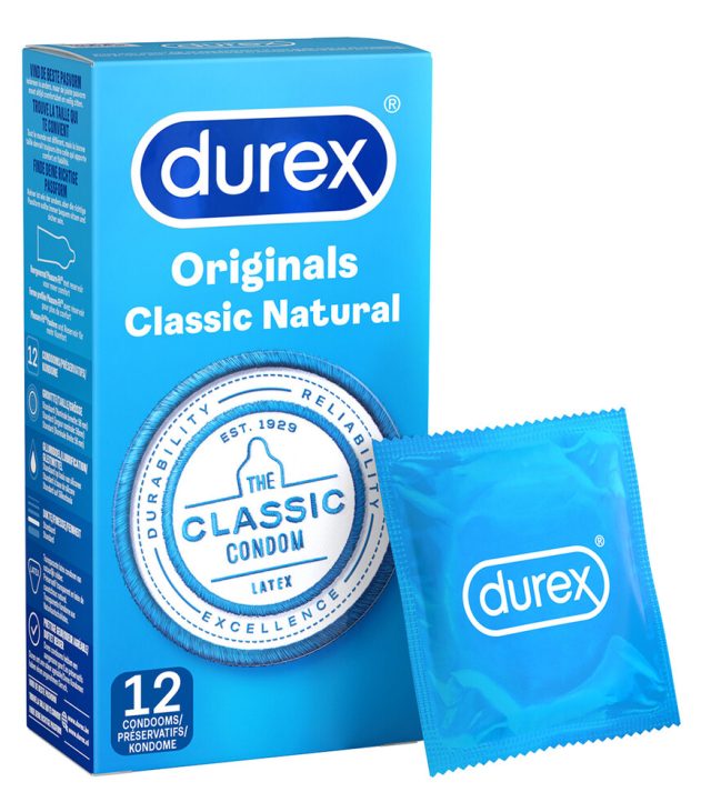 Durex Originals Classic Natural Condoms 12 Pack